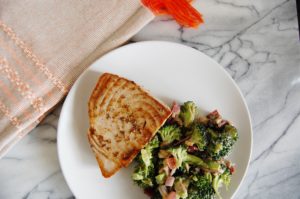IMG 9476 1 300x199 - Health Friendly Broccoli and Bacon Salad