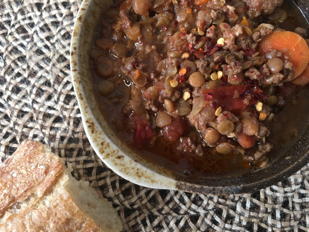 IMG 2081 1024x768 - Crockpot Lentil Chili Recipe